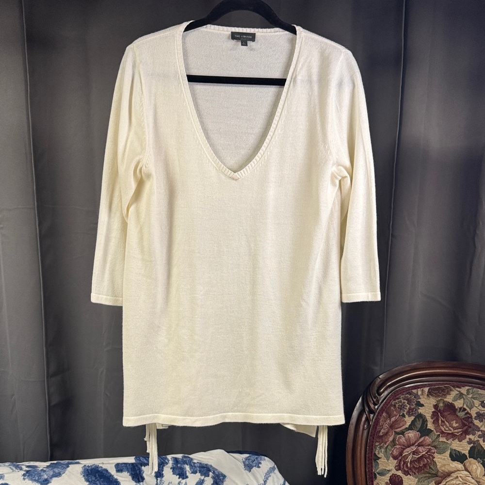 The Limited Cream Knit Sweater